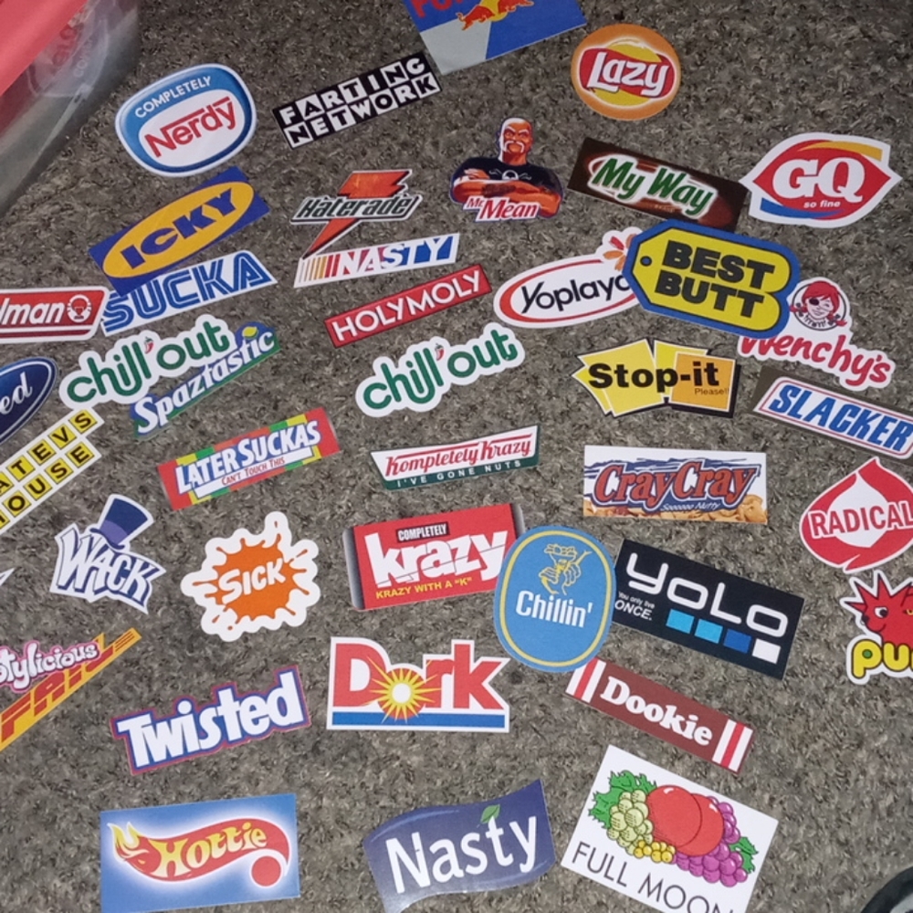 Huge lot of funny stickers